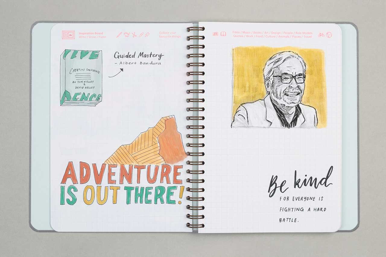 Mossery Write, draw, colour -- do it all with the Mossery 2018 planner!